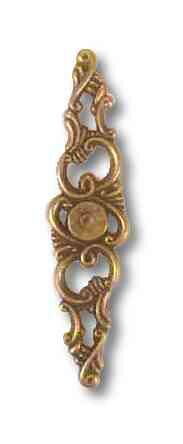SRH Metal Art - Knob Backplate Antique English