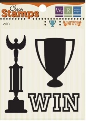 WRM Mini Clear Stamp Set - Win