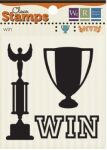 WRM Mini Clear Stamp Set - Win