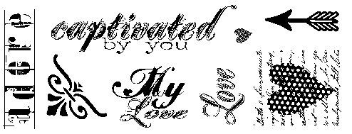 HRT Clear Stempel - Captivated