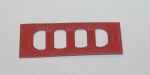 7G Metal Art - Belt Buckle Rectangle - Red