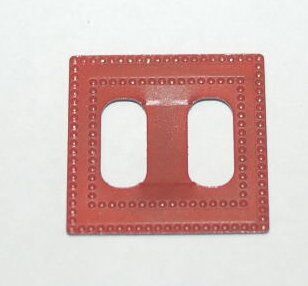 7G Metal Art - Belt Buckle Square - Red