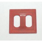 7G Metal Art - Belt Buckle Square - Red