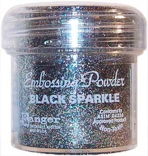 RAG Embossing Powder - Black Sparkle