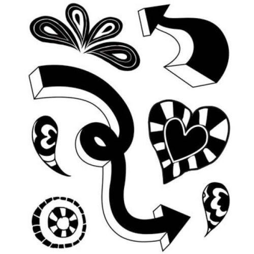 BGR Clear Stamp - Whirlie Arrow