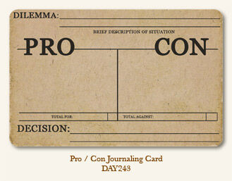 MYM Card - Life Stories Pro/con