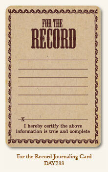 MYM Card - Life Stories For the Record