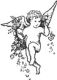 PSX Stempel - Cherub with Flowers