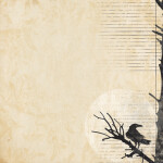 DSP Cardstock - Superstition Quoth the Raven