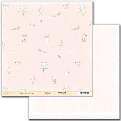 SCS Cardstock - Circus Baby Pink Animal Parade