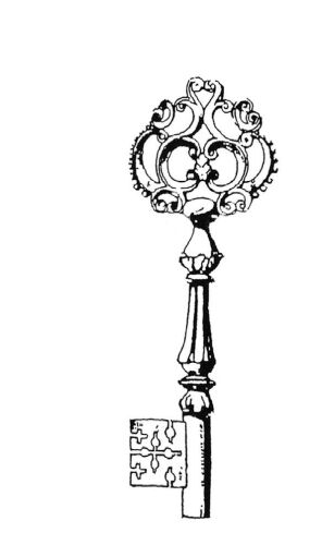 BLD Stempelgummi - Ornate Key