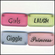 BUG Embellishments - Word Tiles Princess