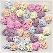 BUG Embellishments - Flatbacks Fancy Hearts