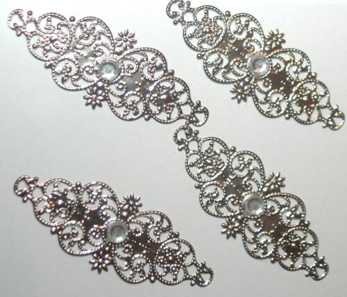 RYH Embellishment - Ornament mit Straßstein Silber