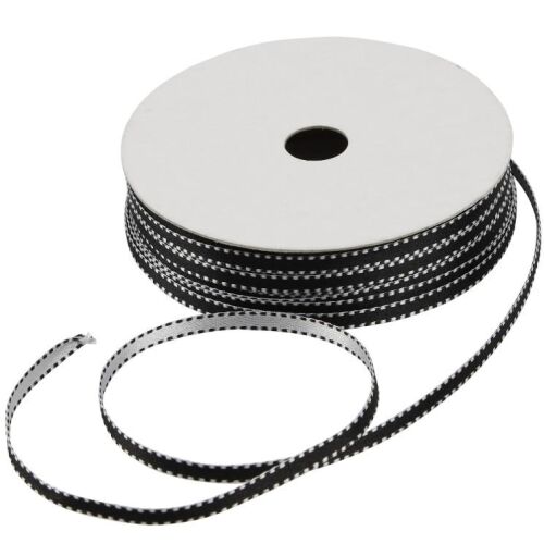 CCH Band - Satin Doubletone Stitches Black 5 mm