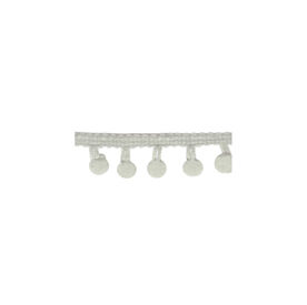 MYR Ribbon - Large Pom-Pom Trim White