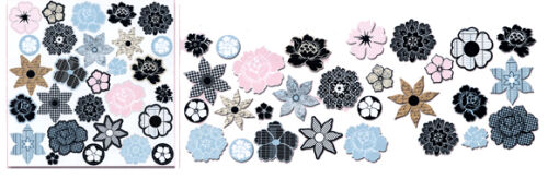 TCL Die-Cuts - Chipboard Charms Flowers