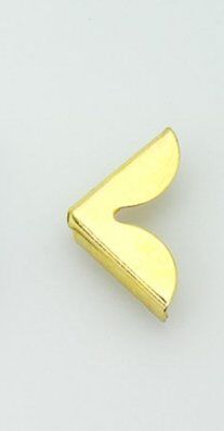 SRH Metal Art - Buchecke goldfarben geschwungen