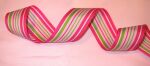 MYA Ribbon - Grosgrain Cotton Candy Stripe