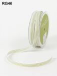 MYA Ribbon - Grosgrain Celery White Stripe