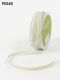 MYA Ribbon - Grosgrain Celery White Stripe