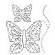 HTF Stempelgummi - Tropical Butterfly Set Pre-Cut mounted