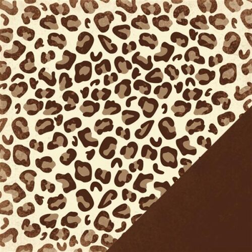 MAM Cardstock - Paper Reverie Brun Antique Leopard