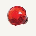 7G Door Knob Crystal Ball Red