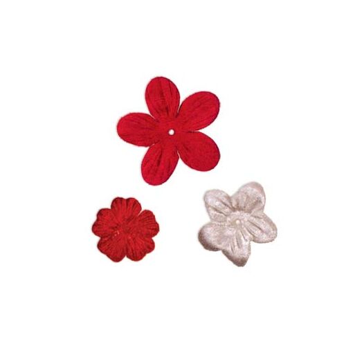 7G Flowers - Velvet Flowers Ruby Red