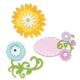 Sizzlits 3 Dies - Flower Stem, Leaves & Frame Set