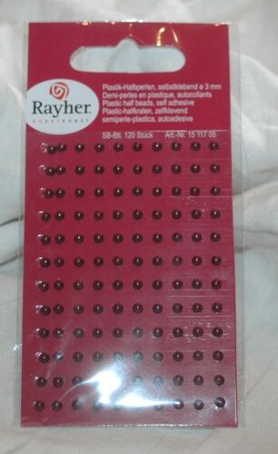 RYH Embellishment - Halbperlen Granat 3 mm