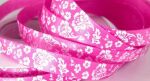 STK Band - Satin Blumen Pink 10 mm