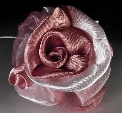 STK Flowers - Satinrosen Mauve 6 cm