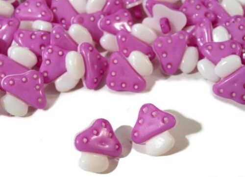 STK Embellishment - Knopf Fliegenpilz Lila