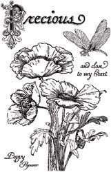 CRS Clear Stamps - Poppy
