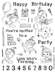 CRS Clear Stamps - Birthday Kids