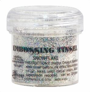 RAG Embossing Powder - Tinsel Snowflake