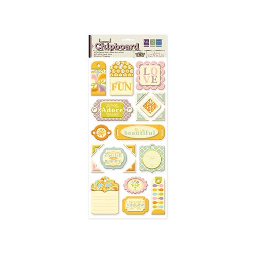 WRM Sticker - Layered Chipboard Tags Madame Royale