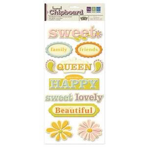 WRM Sticker - Layered Chipboard Words Madame Royale