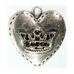 RPR Metal Art - Charm Heart with Crown