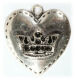 RPR Metal Art - Charm Heart with Crown