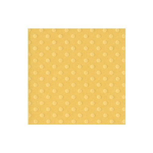 Bazzill Cardstock 12x12 Gelb- und Orangetöne - Dotted Swiss Butter
