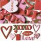 SCW Chipboard - Shimmer Shapes Lucky in Love