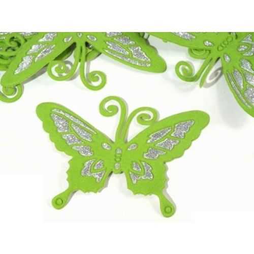 STK Embellishment - Schmetterling Grün zum Aufbügeln