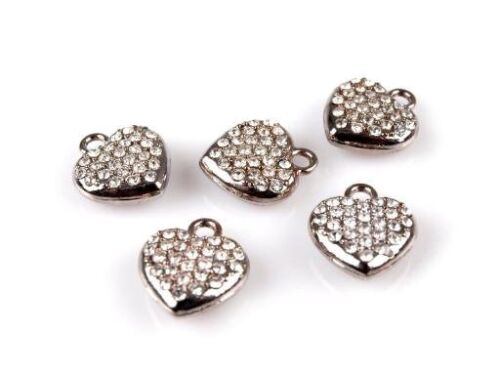 STK Embellishment - Charm Herz mit Strass