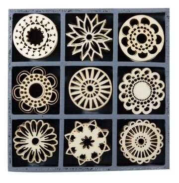 KRS Embellishment - Wood Art Circles