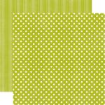 ECP Cardstock -  Dots & Stripes Leaf Small Dots