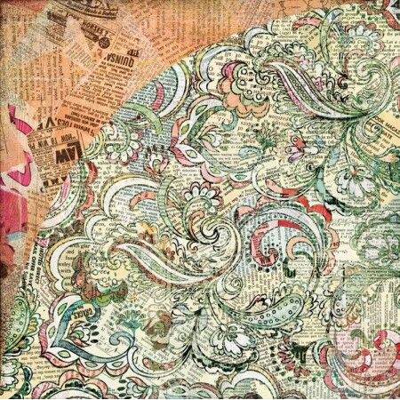BGR Cardstock - Out of Print Batik