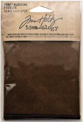 THZ Tim Holtz idea-ology Kraft Glassine Small Pockets ATC