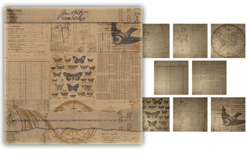 THZ Paper Pad 12"x12" - Tim Holtz Idea-ology Kraft Resist